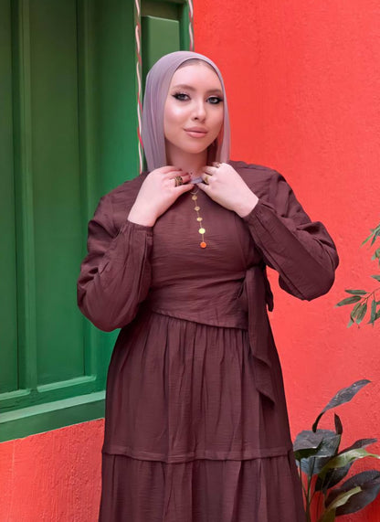 Chic Layers Linen Dress
