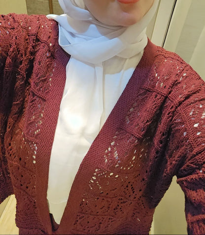 Modest crochet set open top