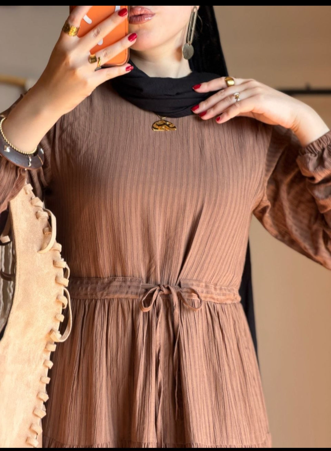 Elegant Crepe Dress