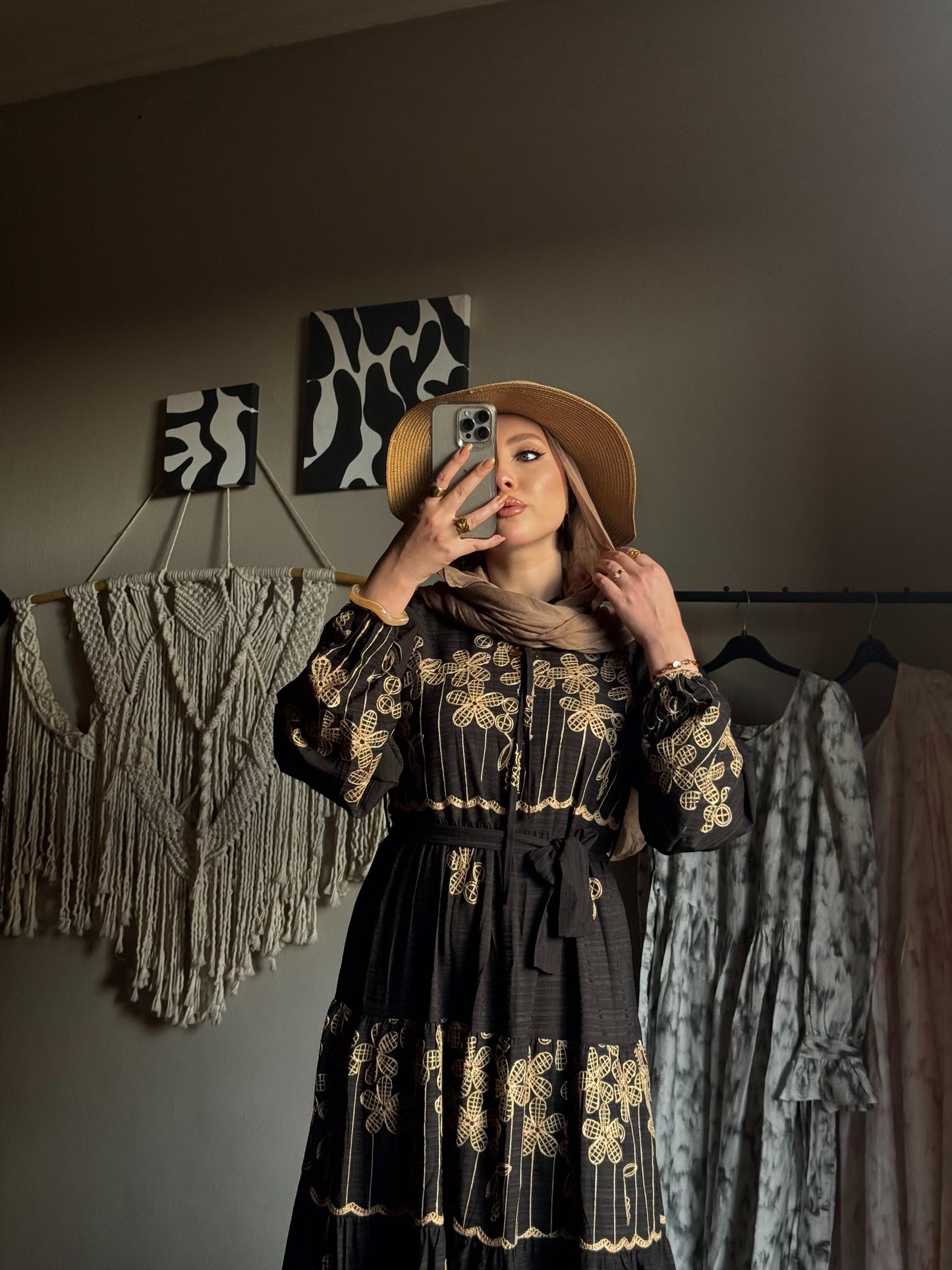 Flowy Layers Linen Dress